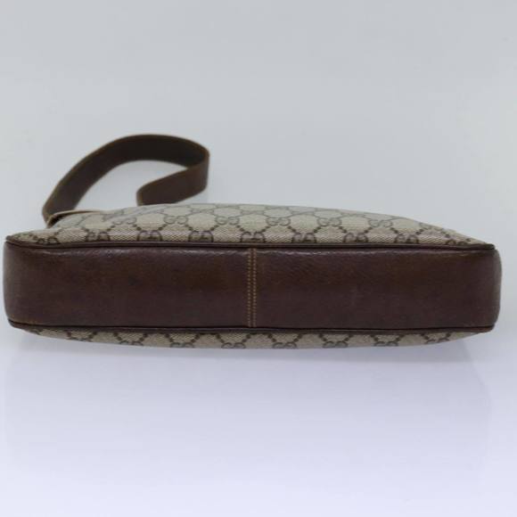 GUCCI GG Supreme Web Sherry Line Shoulder Bag PVC Beige Red Green Auth ep4578 - Picture 9 of 16